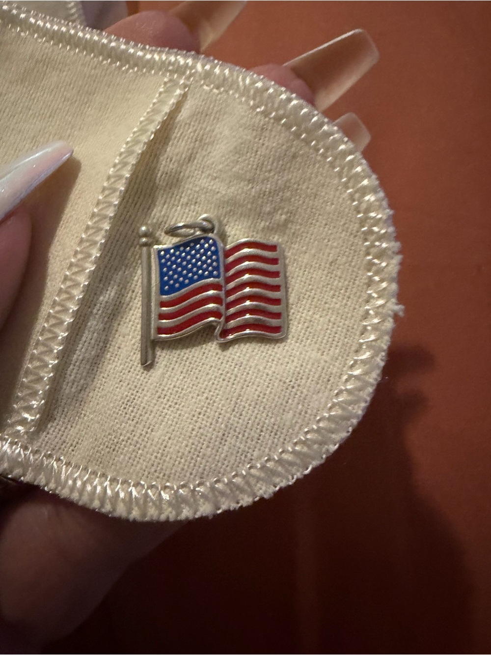 James Avery American Flag charm- Red, White & Blue